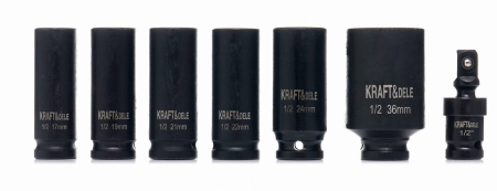 Set trusa chei tubulare impact ½ 16 piese 10-36mm intarite, pistol impact (KD11762) [8]