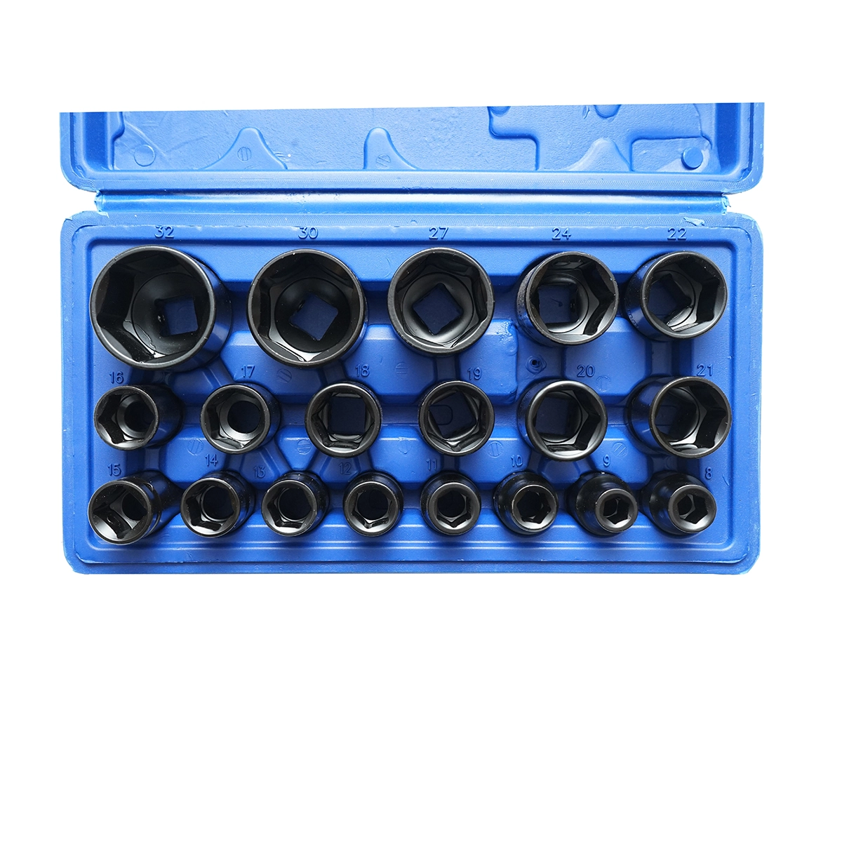 Set trusa chei tubulare impact ½ 19 piese 8-32mm intarite, pistol impact DISMB92 (BK80624) [2]