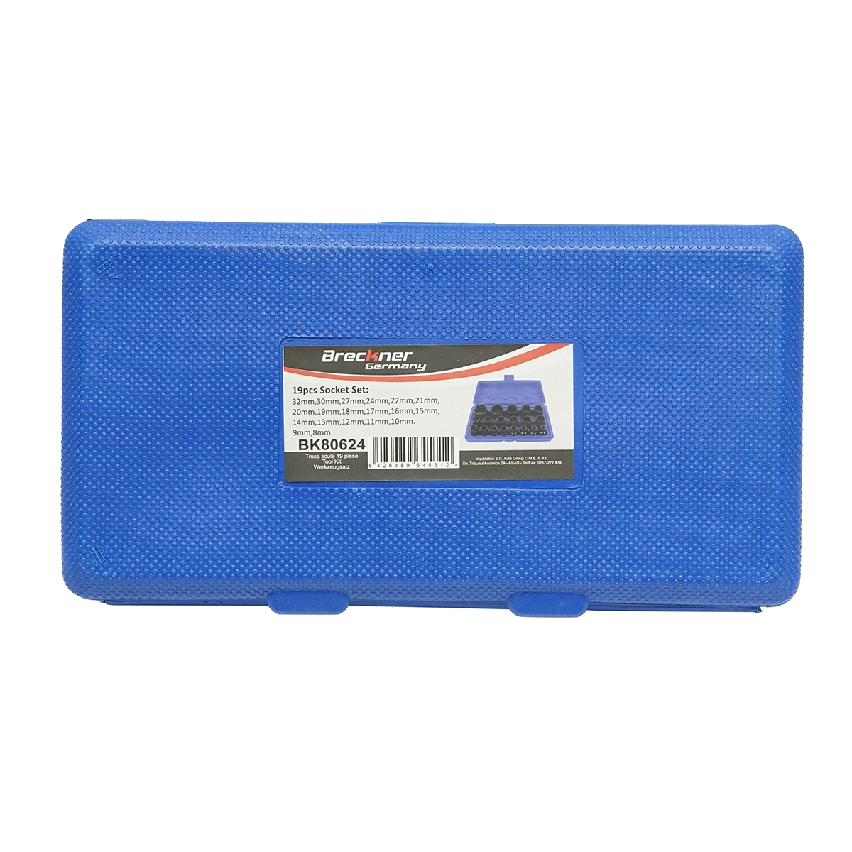 Set trusa chei tubulare impact ½ 19 piese 8-32mm intarite, pistol impact DISMB92 (BK80624) [1]