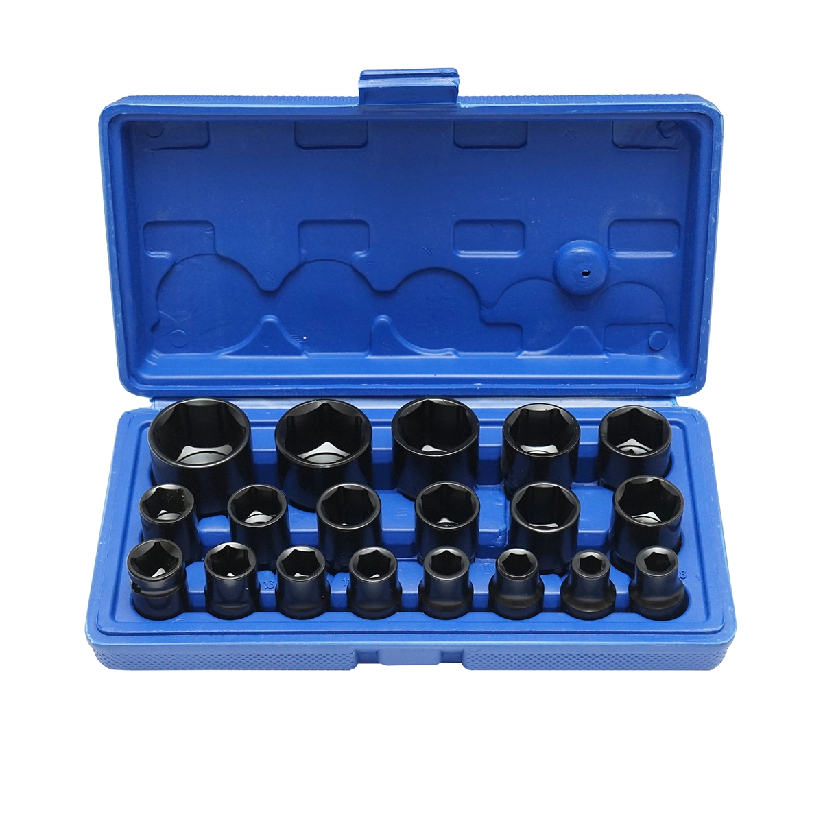 De impact / de forta - Set trusa chei tubulare impact ½ 19 piese 8-32mm intarite, pistol impact DISMB92 (BK80624)