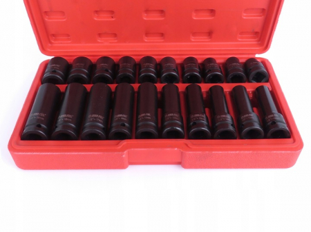 Set trusa chei tubulare impact ½ 20 piese 10-19mm intarite, pistol impact (M58259) [2]