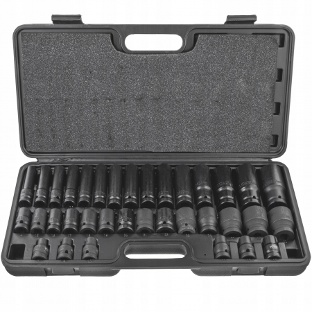 Set trusa chei tubulare impact ½ 35 piese 8-32mm intarite, pistol impact (KD11757) [2]