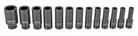 Set trusa chei tubulare impact lungi ½ 13 piese 10-32mm intarite, pistol impact (MP0602) [4]
