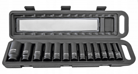 Set trusa chei tubulare impact lungi ½ 13 piese 10-32mm intarite, pistol impact (MP0602) [3]