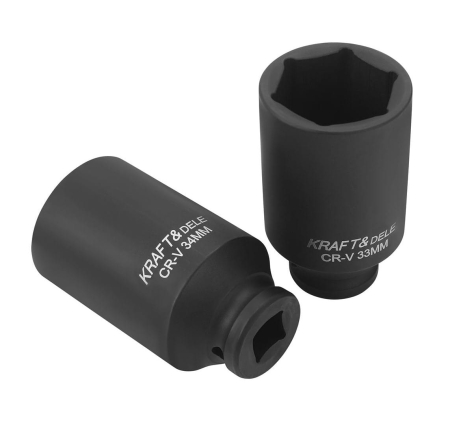 Set trusa chei tubulare impact lungi ½ 20 piese 10-38mm intarite, pistol impact (KD11794) [4]