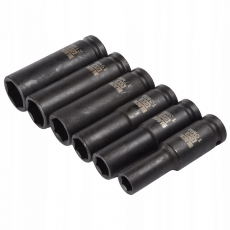Set trusa chei tubulare impact lungi ½ 6 piese 10-21mm intarite, pistol impact (13306) [2]