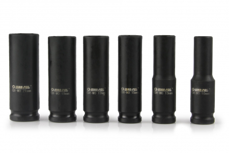Set trusa chei tubulare impact lungi ½ 6 piese 10-21mm intarite, pistol impact (M58255) [5]