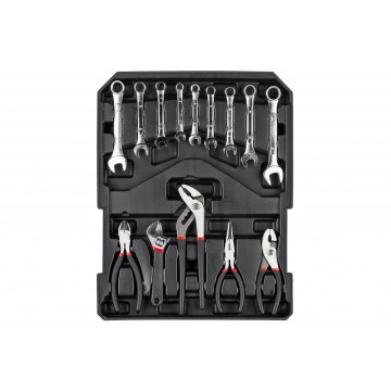 Set trusa de scule si chei combinate cu clichet, 187 piese, cu troliu si valiza din aluminiu (TIREX-187) [4]