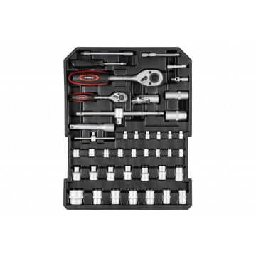 Set trusa de scule si chei combinate cu clichet, 187 piese, cu troliu si valiza din aluminiu (TIREX-187) [5]