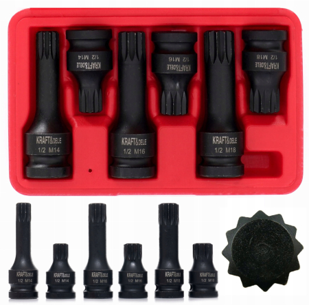 Produse noi (necategorizate) - Set trusa impact chei tubulare M14 M16 M18 6 buc. (KD11761)