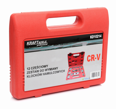Set trusa presa piston etrier frana 12 piese schimb placute frana, impins pistoane (KD10214) [2]