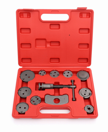 Altele - Set trusa presa piston etrier frana 12 piese schimb placute frana, impins pistoane (KD10214)