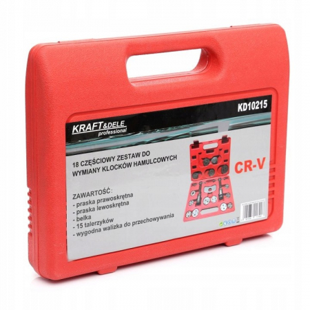 Set trusa presa piston etrier frana 18 piese schimb placute frana, impins pistoane (KD10215) [2]