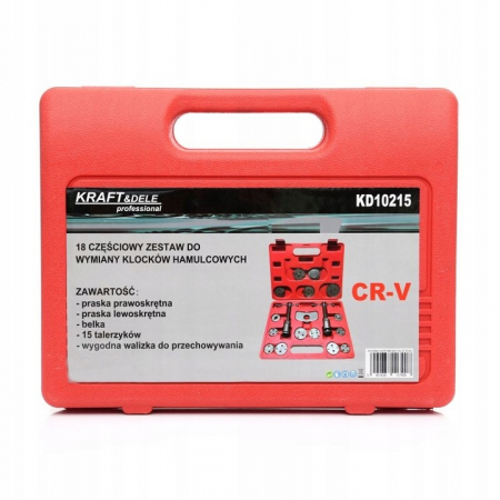 Set trusa presa piston etrier frana 18 piese schimb placute frana, impins pistoane (KD10215) [1]