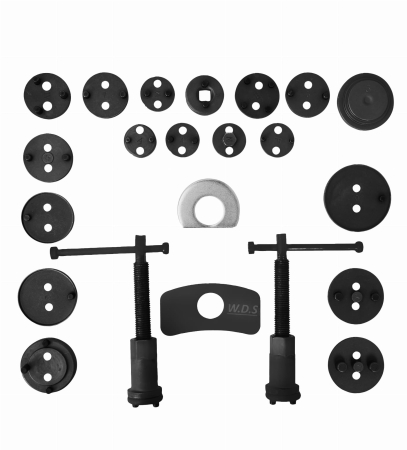 Presa etrier - Set trusa presa piston etrier frana 22 piese schimb placute frana, impins pistoane (WDS2210)