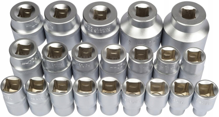 Set tubulare 1/2" scurte 8–36mm, 20 piese, lungime 37mm, otel CRV (SK-021-03-ST) [5]