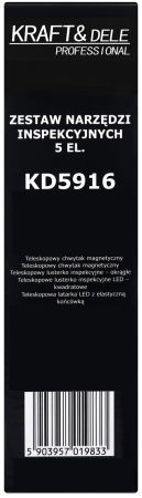 Set unelte inspectie mecanica 5 piese cu oglinda si magnet telescopic (KD5916) [13]