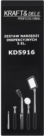 Set unelte inspectie mecanica 5 piese cu oglinda si magnet telescopic (KD5916) [14]