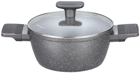 Set vase de gatit 12 piese cu invelis antiaderent 4 oale, 2 tigai, 4 capace si suporturi termorezistente (KB-7832) [7]