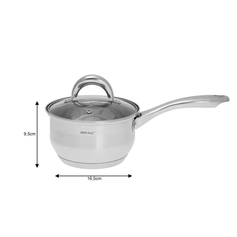 Set vase de gatit 12 piese, otel cu tigaie marmorata, 5 oale, 1 tigaie si 6 capace (KH-1098) [5]