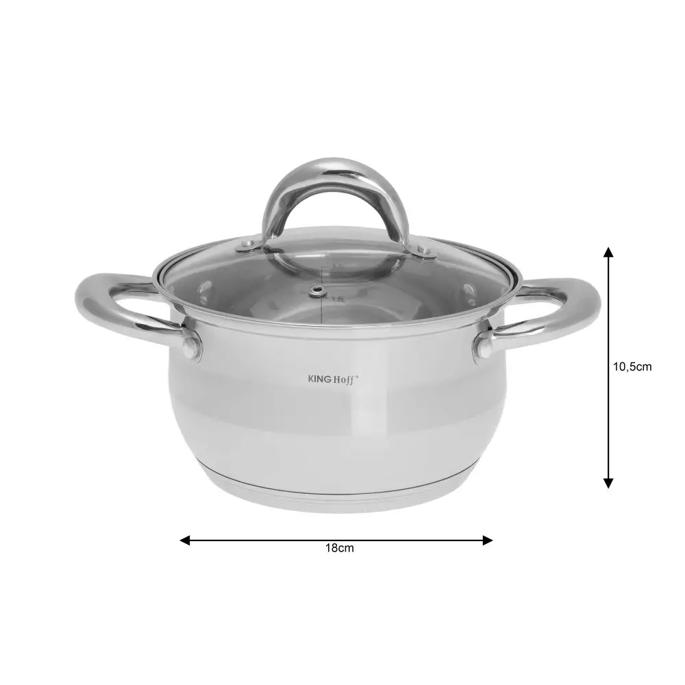 Set vase de gatit 12 piese, otel cu tigaie marmorata, 5 oale, 1 tigaie si 6 capace (KH-1098) [4]