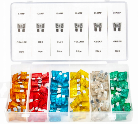 Produse noi (necategorizate) - Sigurante auto set 120 buc 5-30A (KD1300)