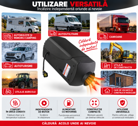 Siroco diesel 8 kW 12V pentru incalzire stationara cu montaj fix (VRF05377) [6]
