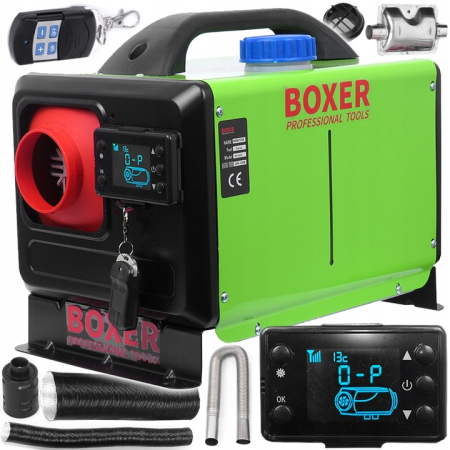 Incalzitoare arzatoare electrice / gaz / combustibil - Sirocou, incalzitor stationar portabil 12-24 220V 12kW display LCD, cu telecomanda (BX-3430)