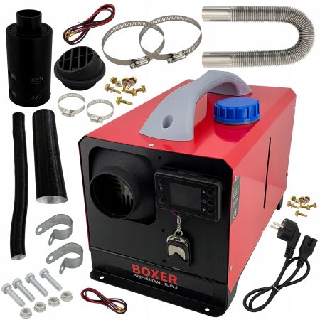 Incalzitoare arzatoare electrice / gaz / combustibil - Sirocou, incalzitor stationar portabil 12-24 220V 12kW display LCD, cu telecomanda (BX-901)