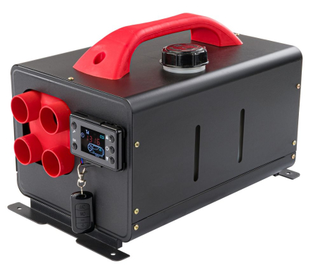 Sirocou, incalzitor stationar portabil 12V 24V 220V display LCD motorina tun aer cald caldura 8kW cu telecomanda termostat (RTAGO0128) [0]