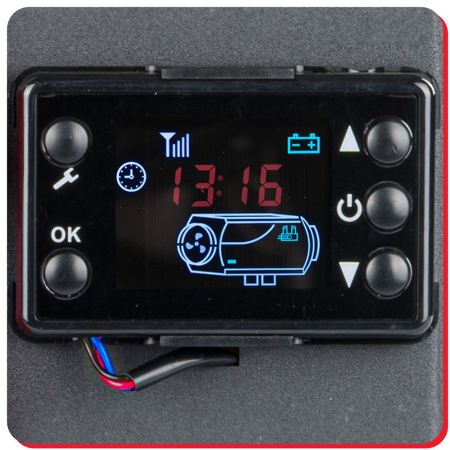 Sirocou, incalzitor stationar portabil 12V 24V 220V display LCD motorina tun aer cald caldura 8kW cu telecomanda termostat (RTAGO0128) [5]