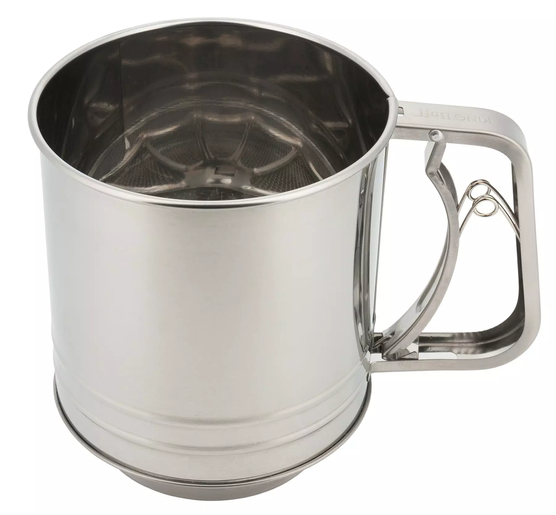 Ustensile bucatarie - Sita pentru faina, otel inoxidabil, diametru 10 cm, capacitate 350g (KH-3101)