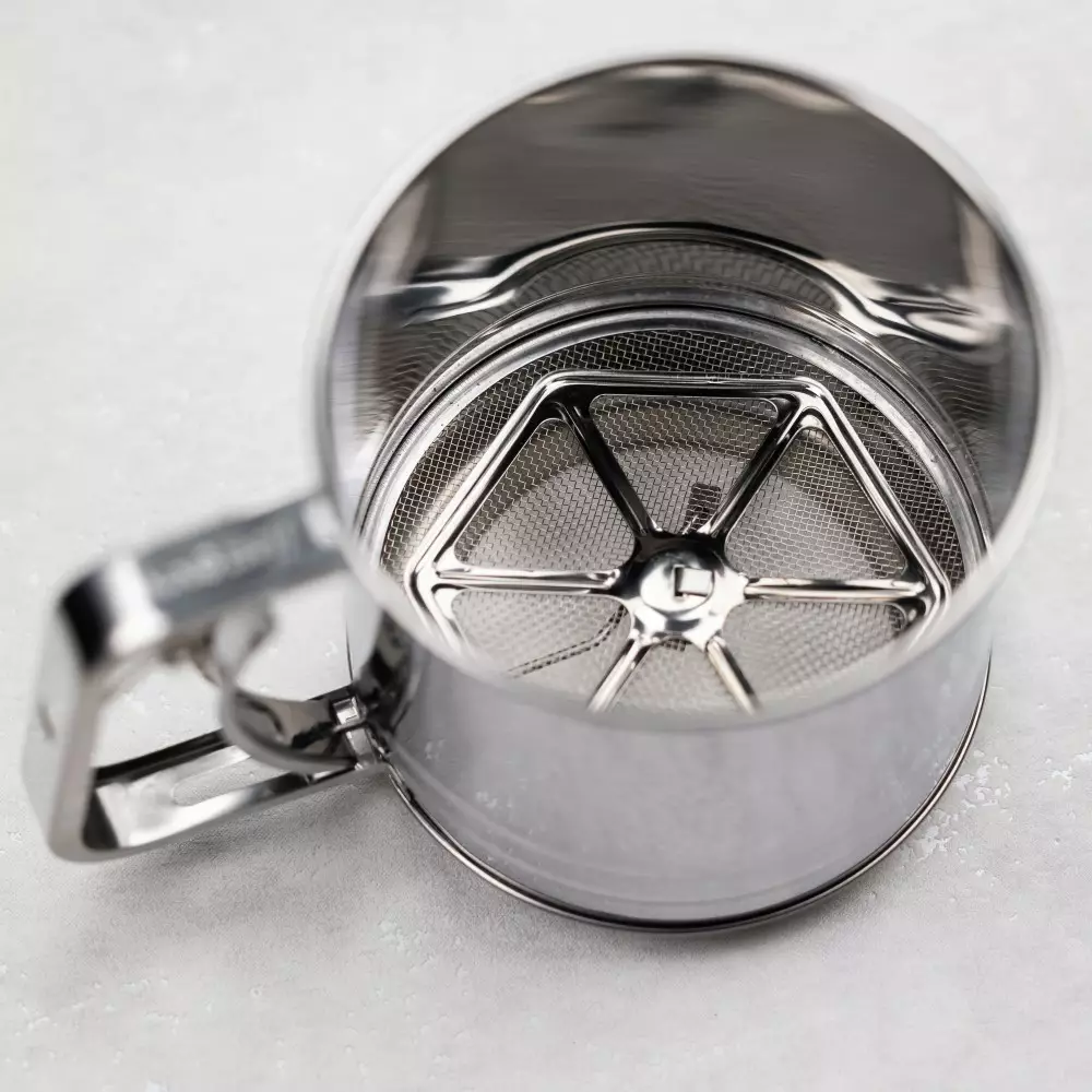 Sita pentru faina, otel inoxidabil, diametru 10 cm, capacitate 350g (KH-3101) [3]