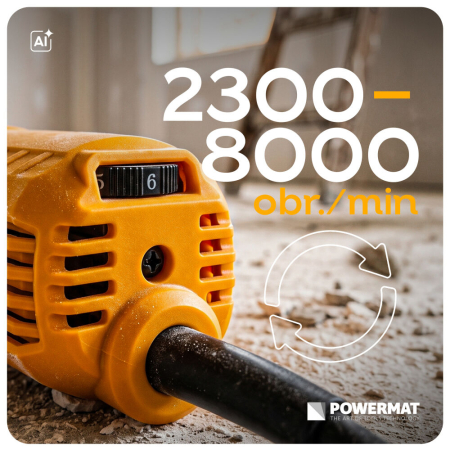 Slefuitor de beton 1400W cu disc 125 mm si reglare 2300-8000 rpm PM1668 (PM-SDB-1400T) [22]