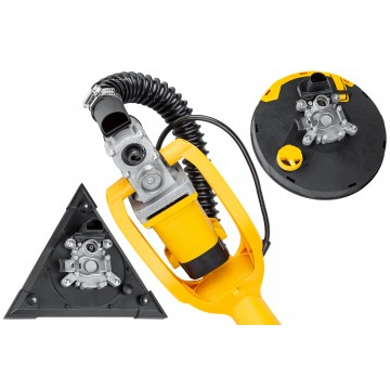 Slefuitor girafa pentru gips si glet cu led 2 capete interschimbabile 1800w (ASDWS-18) [10]