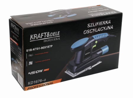 Slefuitor orbital cu talpa 450W  90x187mm11.000rpm (KD1676-Z) [8]
