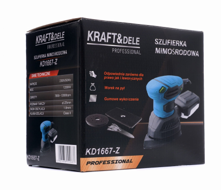 Slefuitor orbital excentric viteza reglabila 1200W (KD1667-Z) [8]