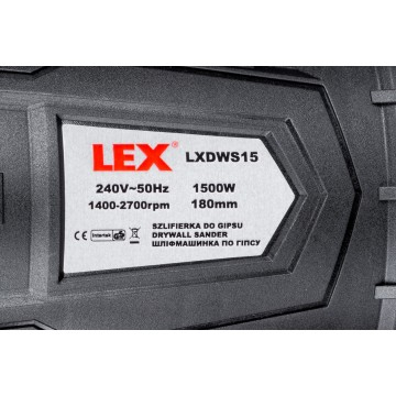 Slefuitor pentru ghips, glet si tencuieli 1500W, disc 180mm, LED, LEX (LXDWS15) [9]