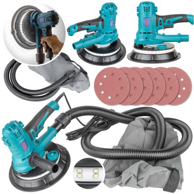 Aparate de slefuit - Slefuitor pentru gips carton cu led si sistem de evacuare a prafului 1500w 180mm (ALDWS15)