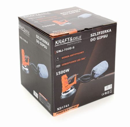 Slefuitor pereti cu led 1500W 225 mm cu sac colector (KD1741) [10]