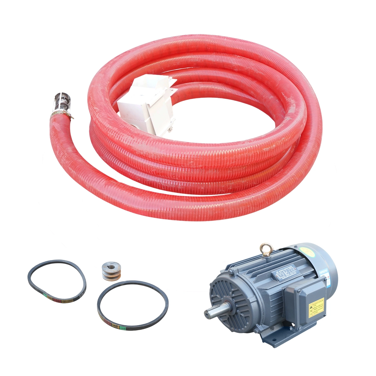 Snec flexibil cereale 380V, 4000W portabil cu furtun 15m, diametru 120mm, turatie 1440 r/min (DISVG32) [2]