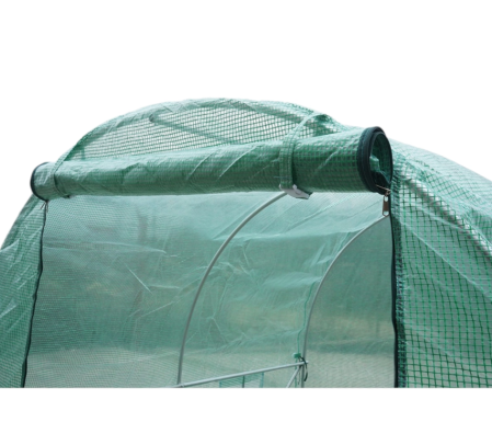 Solar gradina 200x200x200 cm folie PE 140 g mp UV 4 ferestre 1 usa structura otel galvanizat DISUZ12 (40TH442) [6]