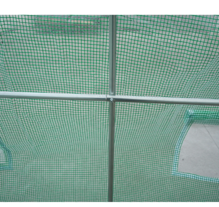 Solar gradina 200x200x200 cm folie PE 140 g mp UV 4 ferestre 1 usa structura otel galvanizat DISUZ12 (40TH442) [7]