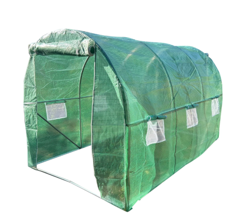 Altele - Solar gradina 300x200x200 cm cu sistem irigare folie PE 140 g mp UV 6 ferestre 2 usi DISUH90 (40TH318)