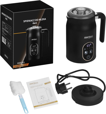 Spumator de lapte 4 in 1, 550W, pentru cappuccino si latte (KD4311) [10]