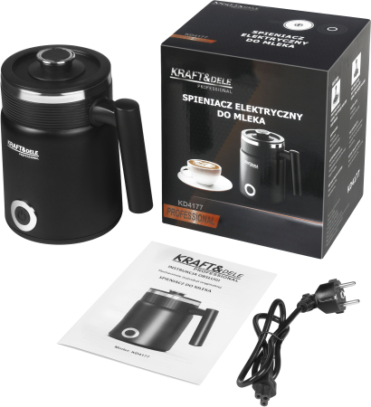 Spumator electric lapte 500W cu incalzire si 2 agitatoare pentru cappuccino latte si ciocolata calda (KD4177) [0]