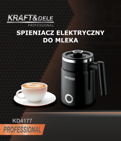 Spumator electric lapte 500W cu incalzire si 2 agitatoare pentru cappuccino latte si ciocolata calda (KD4177) [11]