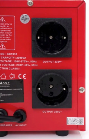 Stabilizator automat de tensiune AVR curent retea 220 230V 1000VA (KD1932) [2]