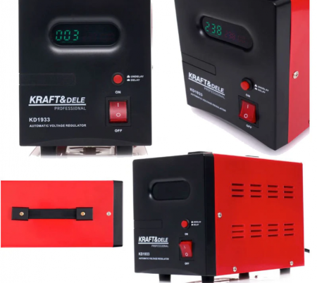 Stabilizatoare curent AVR - Stabilizator automat de tensiune AVR curent retea 220 230V 1000VA (KD1932)
