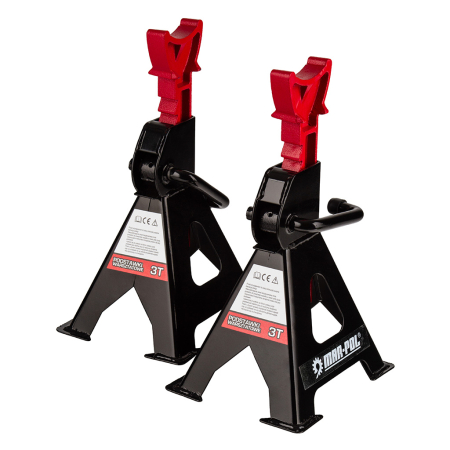 Scule Atelier Auto - Standuri atelier reglabile 3T 270-410 mm baza lata blocare mecanica  (M80102)